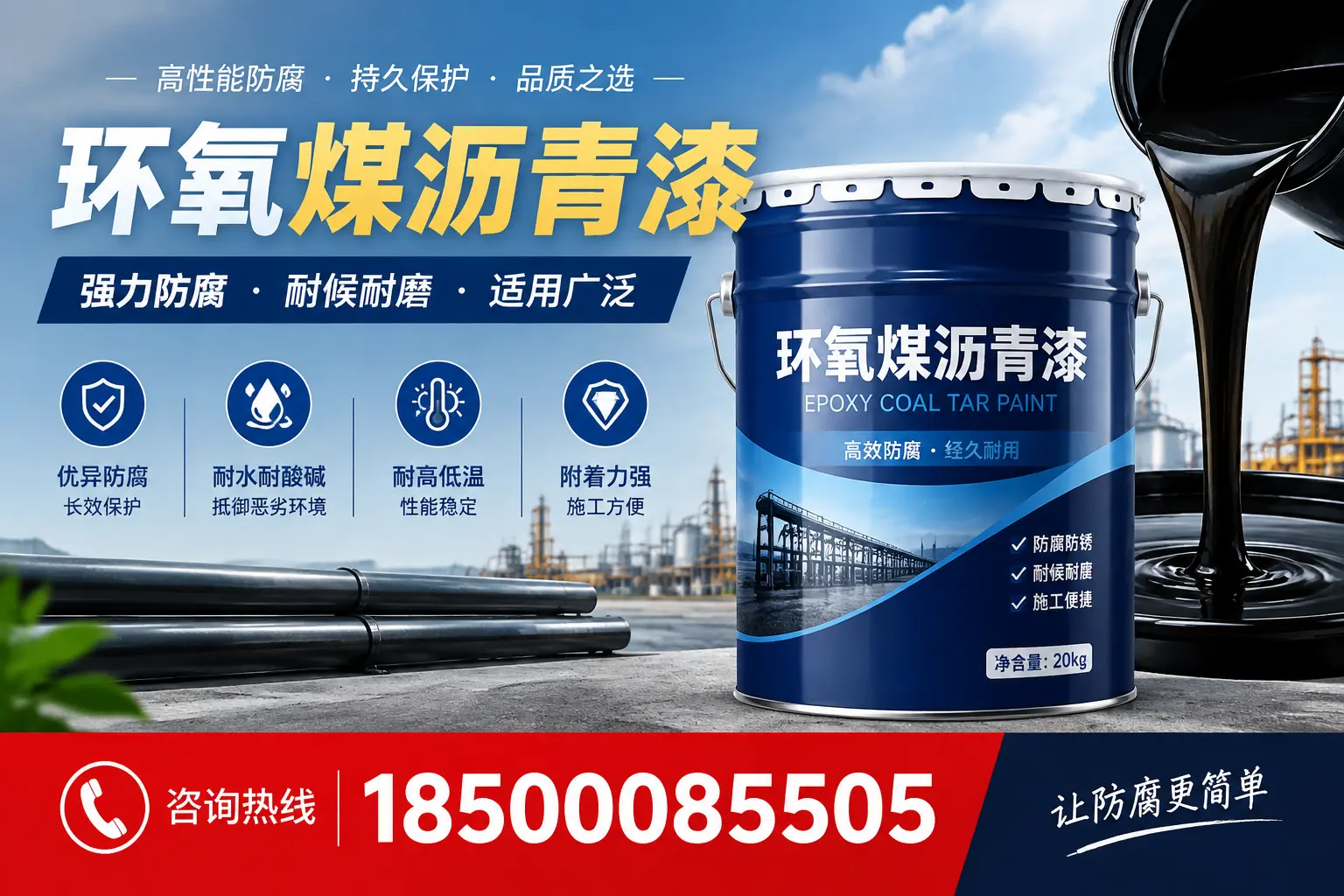 环氧煤沥青漆在不同气候条件下的表现分析，阿拉善适用性